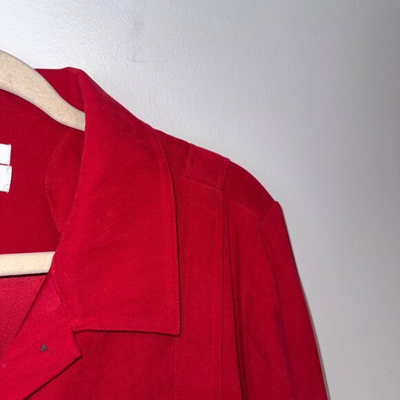 Christopher & Banks Women's Red Button-Up Jacket Size L - Picture 2 of 6